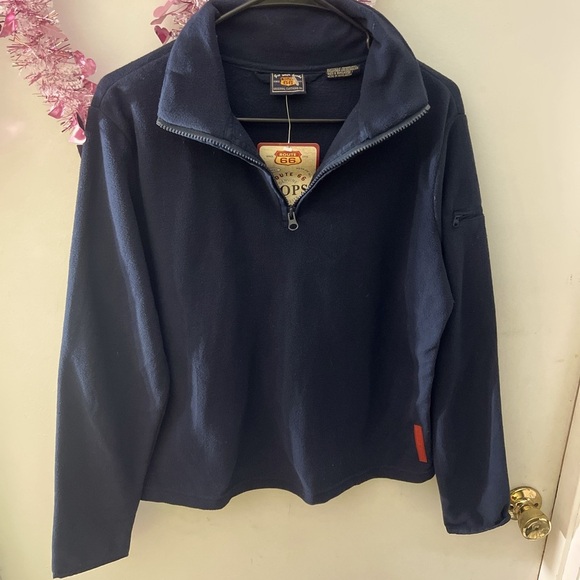 🆕 Route Navy blue quarter zip fleece size large - Picture 1 of 4